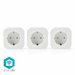 Priza Smart WiFi Schuko 10A Nedis, set 3 bucati